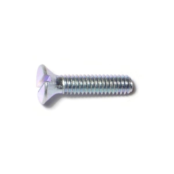 Midwest Fastener #8-32 x 3/4 in Slotted Flat Machine Screw, Zinc Plated Steel, 36 PK 61743 - main